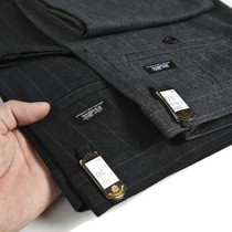 ODM order micro-bullet anti-wrinkle-free ironing casual pants striped yuppie slim straight autumn new trousers