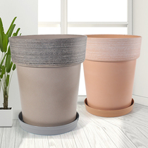 Universal Samit flowerpot resin imitation pottery planting flowers potted multi-meat rose green plant plastic thickened green pot