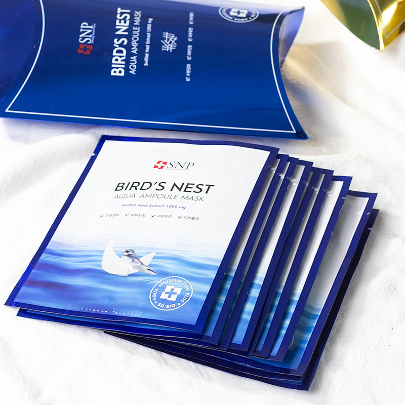 South Korea Import snp Snep love Shenfi Ocean swallow Nest Water Recharge Mask Gold Mask 10 Sheet Clothing