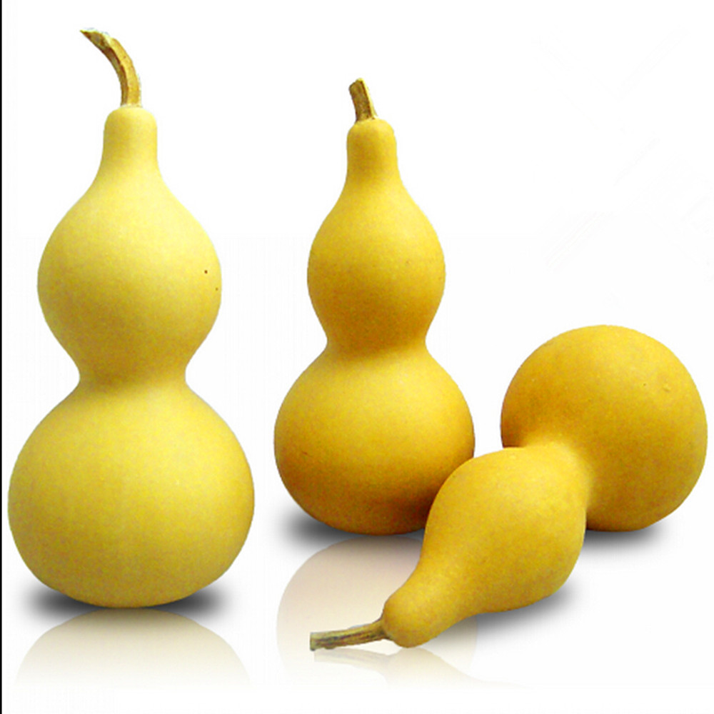 Boutique natural small Asian waist white skin small gourd home Fengshui decoration pendant Wenwan pyrography raw materials 10 pieces