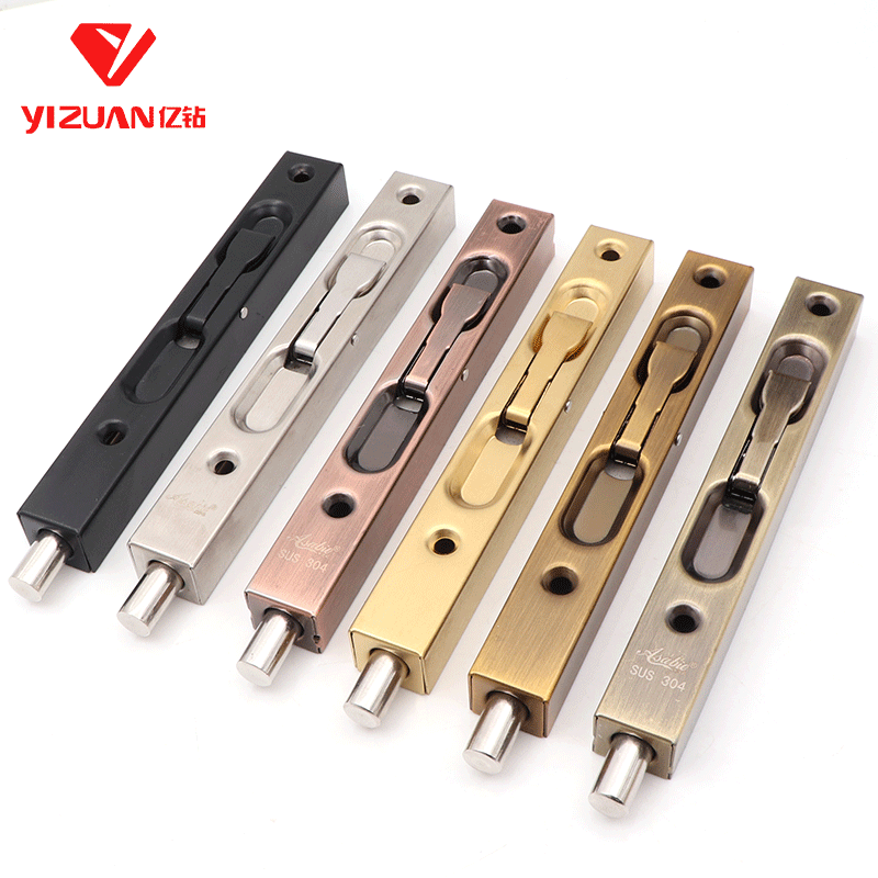 Custom pin stainless steel pins box heaven and earth insert 304 door bolt burglar-proof concealed primary-secondary door fire-proof bolt