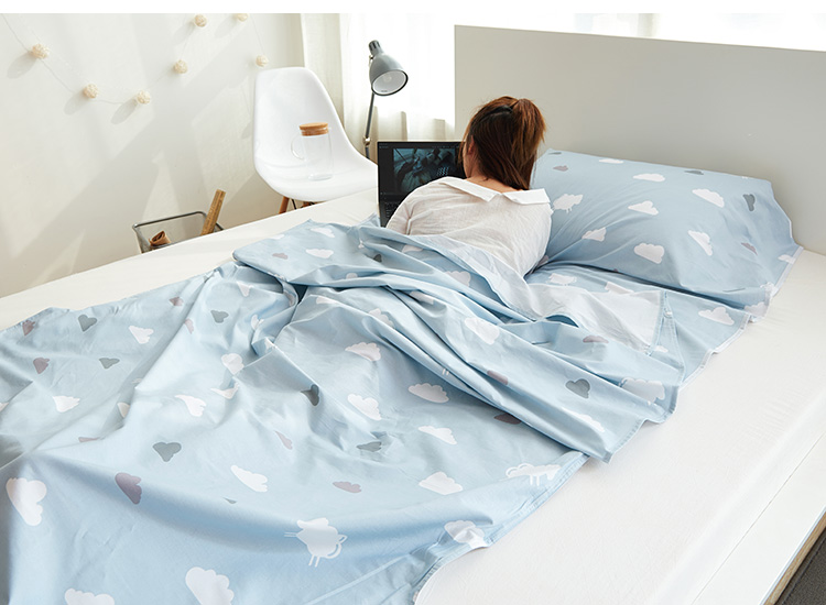 Túi ngủ cotton du lịch túi ngủ bẩn khách sạn xách tay khách sạn túi ngủ đôi người lớn du lịch túi ngủ xách tay túi ngủ naturehike u150