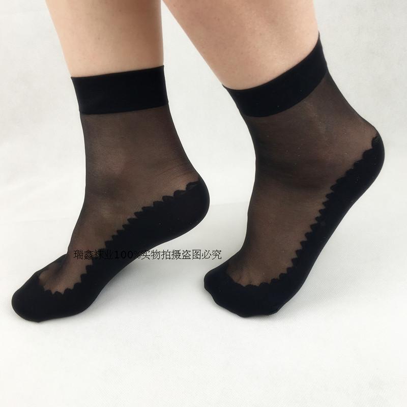Vớ vớ của phụ nữ chống móc siêu mỏng mùa hè siêu mỏng màu đen bằng vải cotton màu xanh chống trượt vớ vớ của phụ nữ 2908 quần tất nữ trong suốt