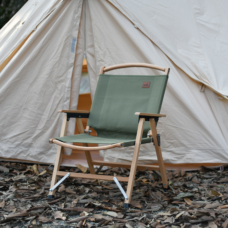 Walkhike outdoor camping folded Kmet chair kermit light solid wood portable removable stool