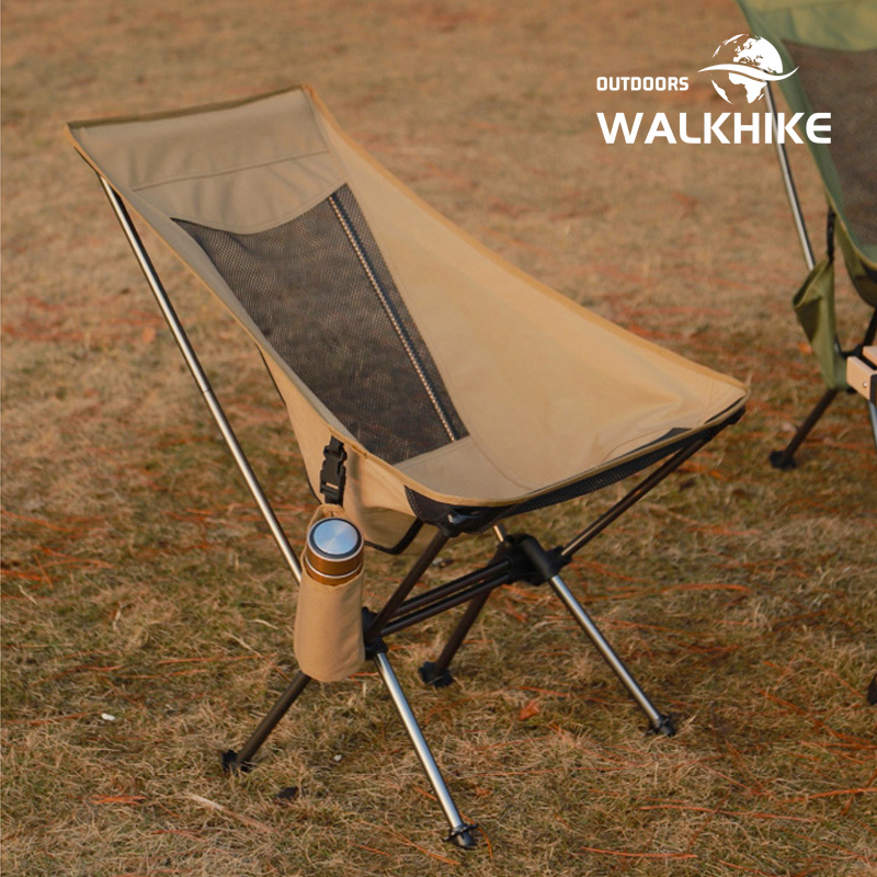 walkhike outdoor folding chair lightweight moon chair camping chair portable ultra-light casual breathable stool backrest