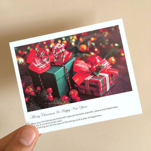 Music Paperpaper Cayer Christmas Eve New Year's New Year New Year's New Year's New Year's New Year's Eve gift cards Blessing Small Card Postcards