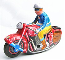 Tin motorcycle clockwork Motorcycle clockwork tin toy 7080 post-90 classic nostalgic retro collection