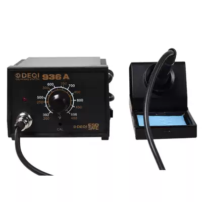 Deqi 936A temperature adjustment welding station 60W constant temperature electric soldering iron set DIY mobile phone computer repair welding