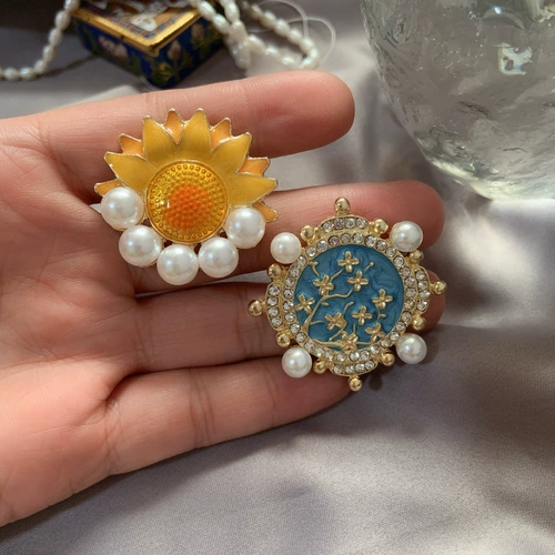 Ретро эмаль, брошь, свитер из жемчуга на лацкан, значок, аксессуары
