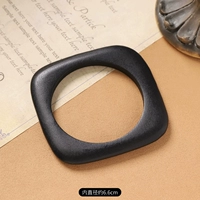 Черный квадратный браслет, 0.7см