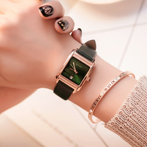 Ancient European square watch female minimalist style Korean version simple temperament atmosphere student female watch 2019 new ins wind