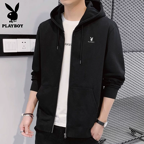 Playboy, демисезонная осенняя куртка для отдыха, толстовка с капюшоном, кардиган