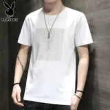 Playboy, летняя белая трендовая футболка с коротким рукавом, в корейском стиле