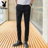Playboy, мужские летние белые тонкие штаны, облегающий крой