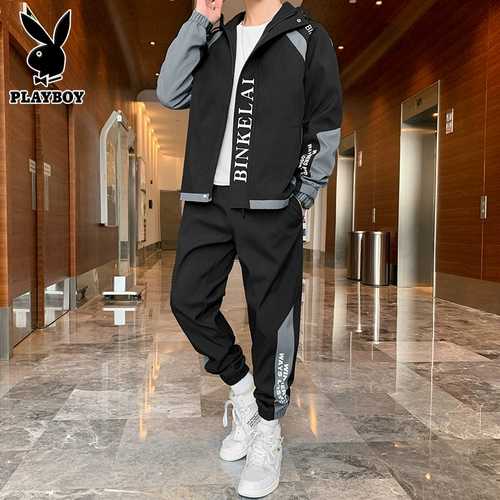 Playboy, мужской спортивный костюм, весенняя куртка, тренд сезона
