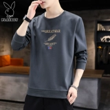 花花公子春季卫衣男士新款打底上衣2025年潮流休闲圆领长袖t恤男