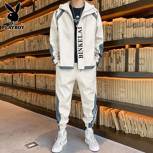 Playboy, мужской спортивный костюм, весенняя куртка, тренд сезона