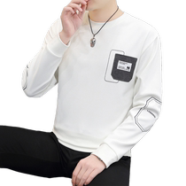 Flower Playboy white long sleeve t-shirt men round bottom jersey spring new boarder American casual weaters