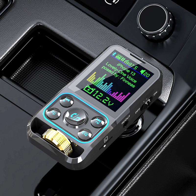 Car MP3 player plug-in card AUX Bluetooth receiver multifunctional car U disk music player hands-free calling