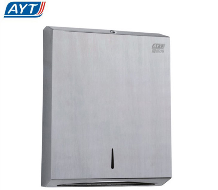 Love Witt KTV Mall Bathroom Makeup Room Toilet Stainless Steel 304 Paper Towel Rack Large Sanitary Paper Box Square Tissue Rack