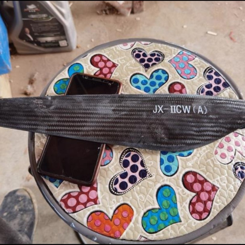 Han and Venus No. 2 3316A carbon fiber folding paddles without logo All Black 1 pair (CW CCW) 4 pieces in total