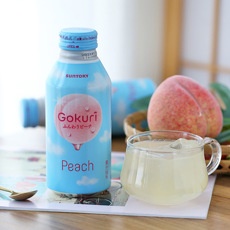 Japan imported SUNTORY Suntory Gokuri white peach juice Peach grapefruit flavor Girl heart drink Drink
