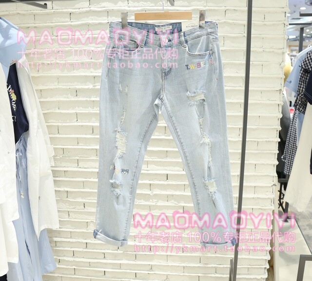 TeenieWeenie Counter 19 Summer Classic ripped jeans TTTJ92651A 798