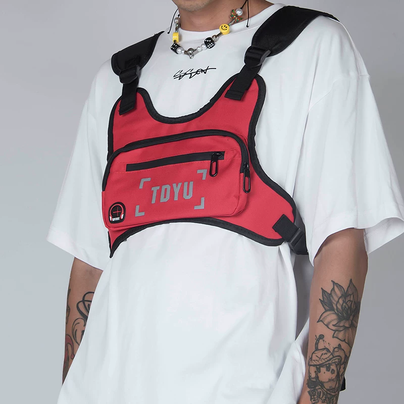 Tactics bag hip-hop style, backpack, vest