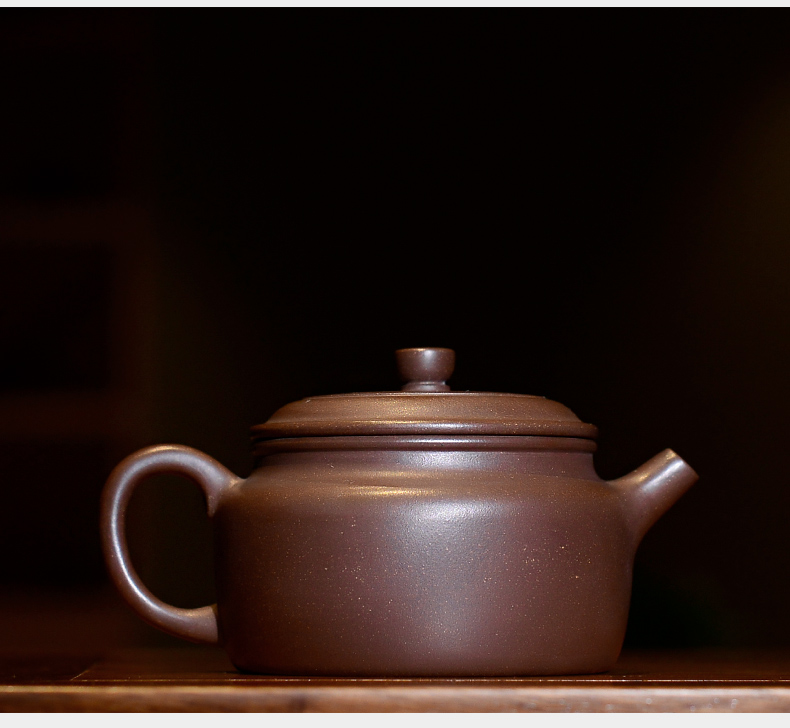 Macro yixing are it in the pure manual teapot DE bell "tea plant exclusive - old purple clay 230 ml"