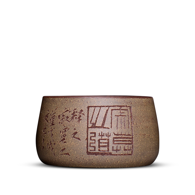 In the macro "famous works" yixing purple sand cup cup sample tea cup kung fu master individual cup single cup by hand