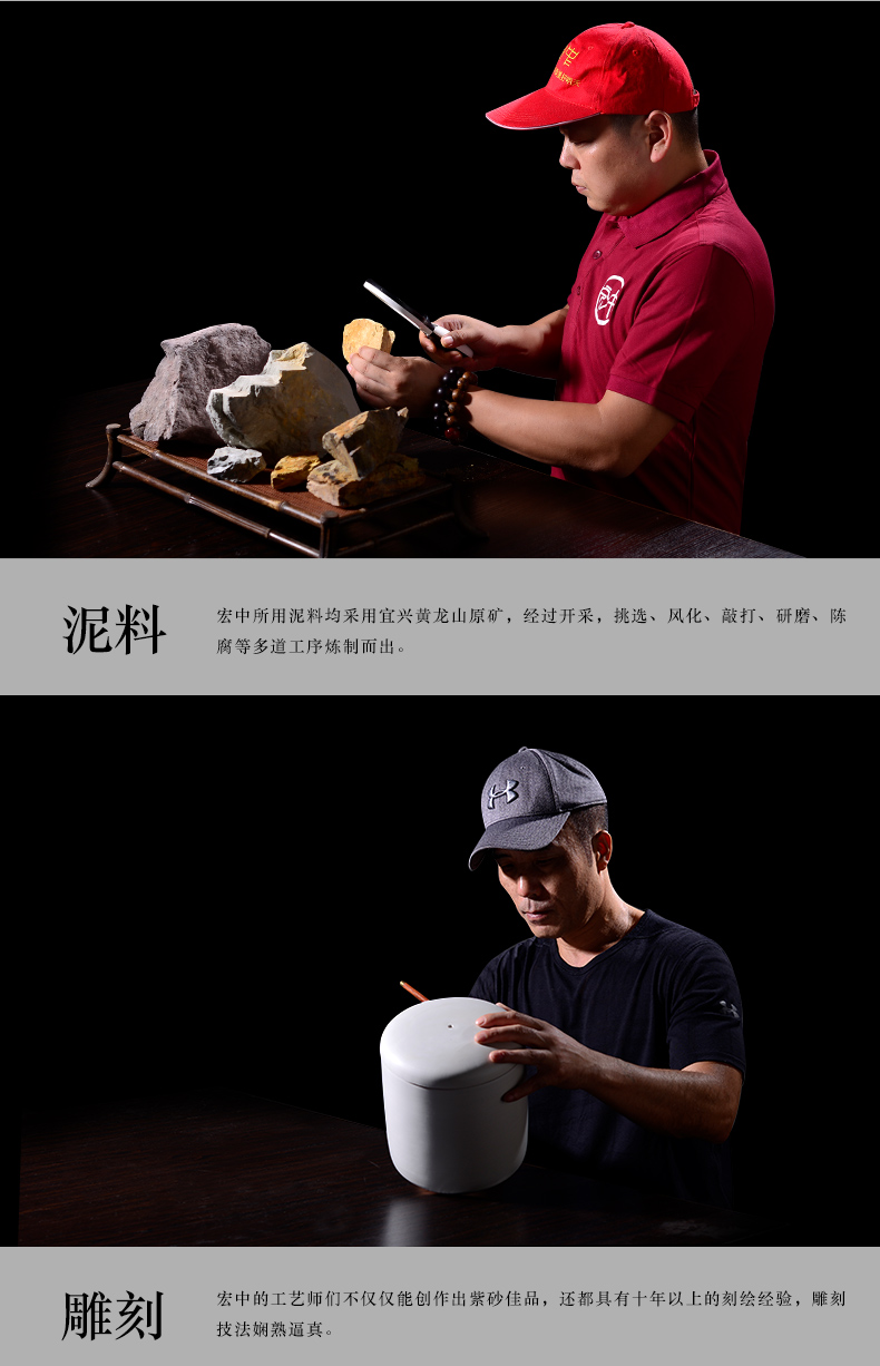 Macros in the famous collection of yixing zisha tea pot large number seven loaves pu 'er tea urn storage POTS