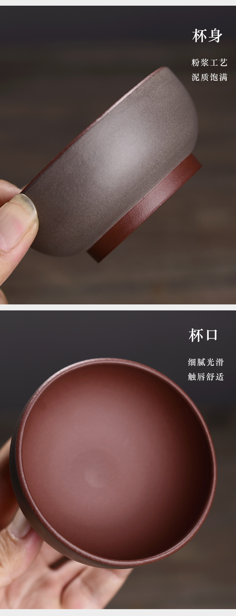 In the macro "famous works" yixing purple sand sample tea cup fine checking master cup for cup