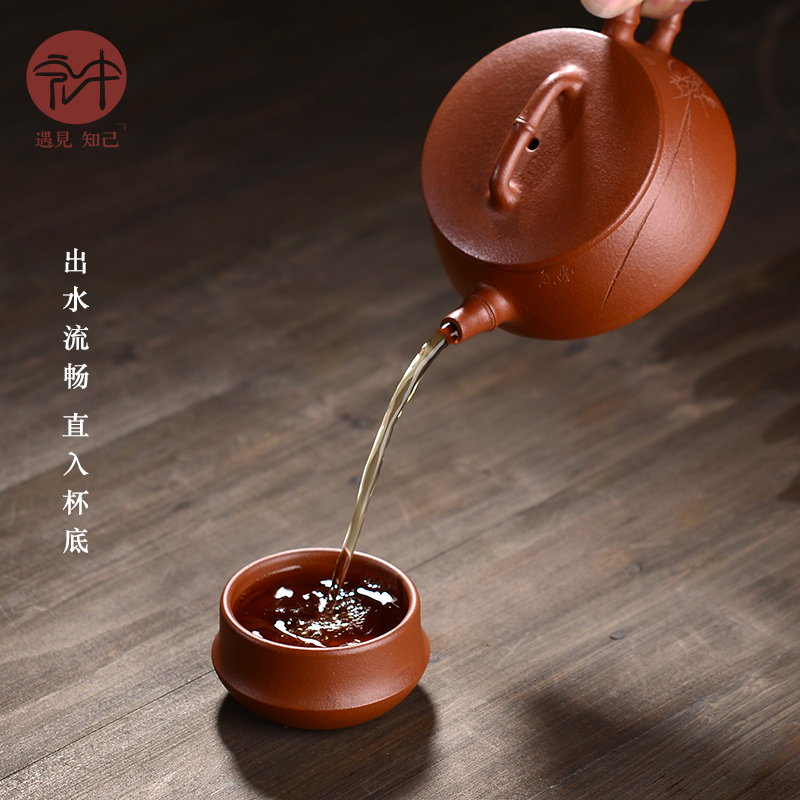 Macros in yixing checking household ores famous kung fu teapot ores chu bamboo mud stone gourd ladle are it