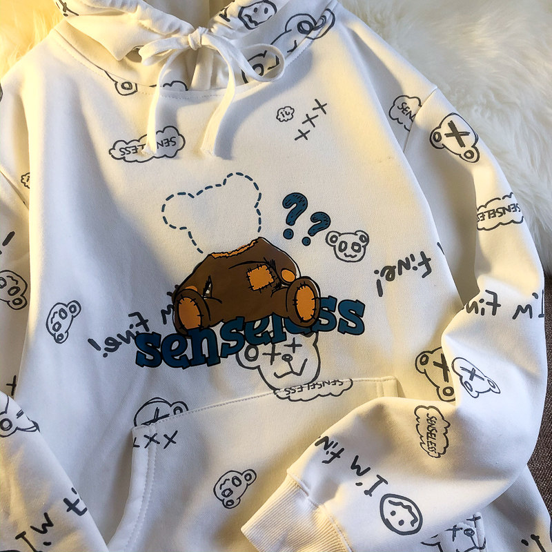 The Neresum Severed Head of the Bear Weater?Irregular Printed Superior Fan Self-Leaving Mistress Fitted with velvety necropolis