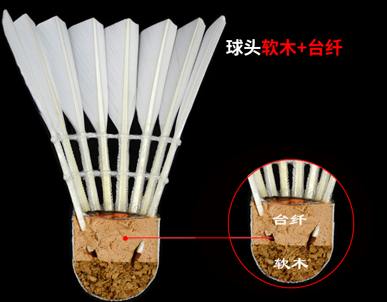 Cầu lông rồng Rsl cầu lông thứ 5 gói thứ 12 không tệ lông ngỗng bóng A9 / 3/4 bóng chính thức vot yonex