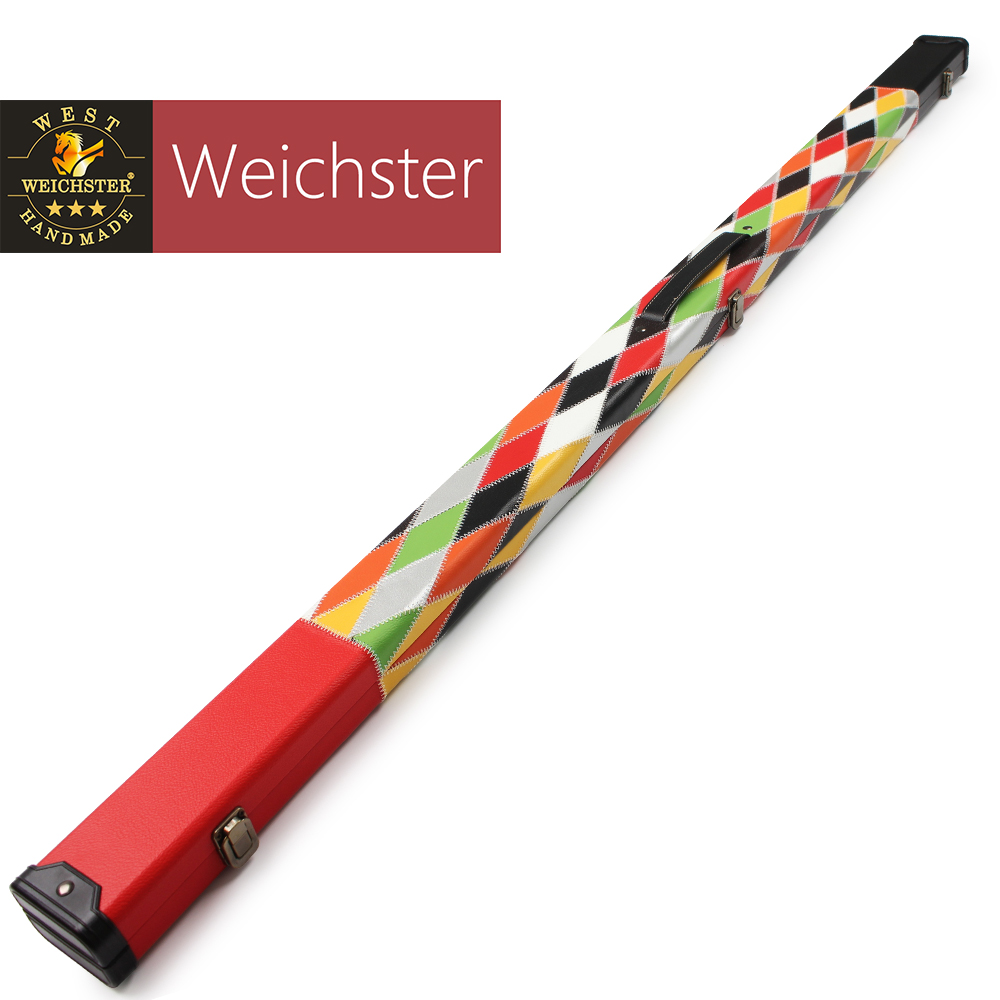 Table Ball Box Through Rod Box Double Sink Division Nock Rod PU Leather Seven Color Table Ball Rod box