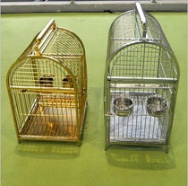 Bird cage large medium large gray parrot portable out-of-the-box cage small starling stainless steel luxury large villa cage