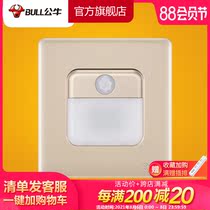Bull socket Flagship foot light Stair bedside night light Human body intelligent infrared induction wall foot indicator light G28