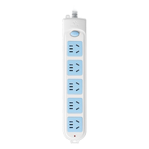 Cordon dalimentation à Bull Socket Power avec fil inséré plaqués plaqués Panneau de protection Plugboard Home Office Dorm Five Inserts Total Control