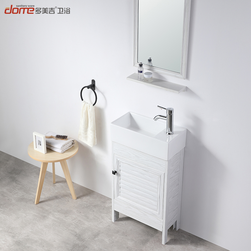 Domeiji bathroom small household wash basin Powder room Wash table Mirror cabinet Mini washbasin cabinet Bathroom cabinet combination