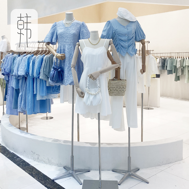 Korean Version Collarbone Model Props Women Showcase Show Body Half Body Fake People Clothing Shop Clothes Wedding Dress Model Racks