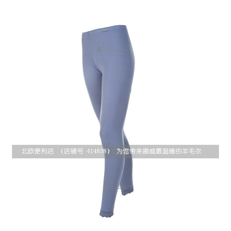 Na Uy janus merino len phụ nữ người lớn ấm áp quần legging ren mép quần dài co giãn chặt chẽ - Quần nóng lên