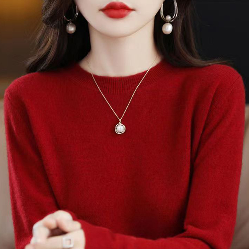 This Year's Popular 2026 New Autumn and Winter Wool Sweaters for Women Are 100% Pure Wool Round-Necked Large-Size Sweaters This Year's Popular 2026 New Autumn and Winter Wool Sweaters for Women Are 100% Pure Wool Round-Necked Large-Size Sweaters