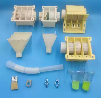 Wheat soybean New sowing box, two barns and three warehouses, four square hexagonal shaft round hole brush seed tube funnel