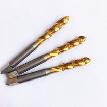 Taps for high-speed steel titanium-plated spiral machine 3 4 5 6 8 10 12 14 16 18 20 Spiral groove tapping