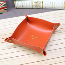 Smoking accessories pipe accessories straw tray leather material accessories miscellaneous storage tray multi-color