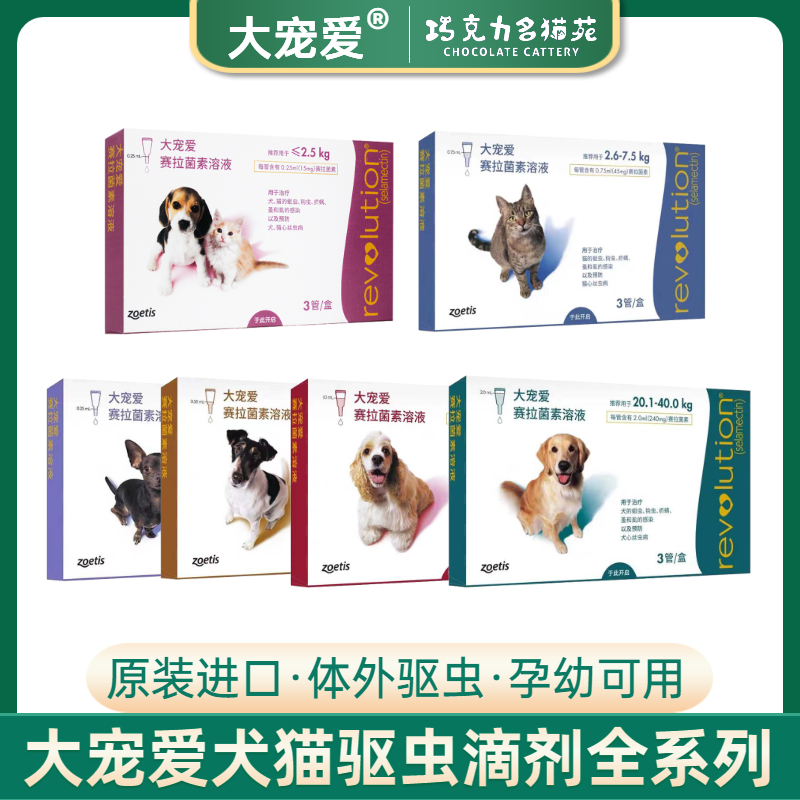 Big pet in vitro and in vivo anthelmintic drops pet dogs and cats fleas ear mites lice heartworm hookworm parasites