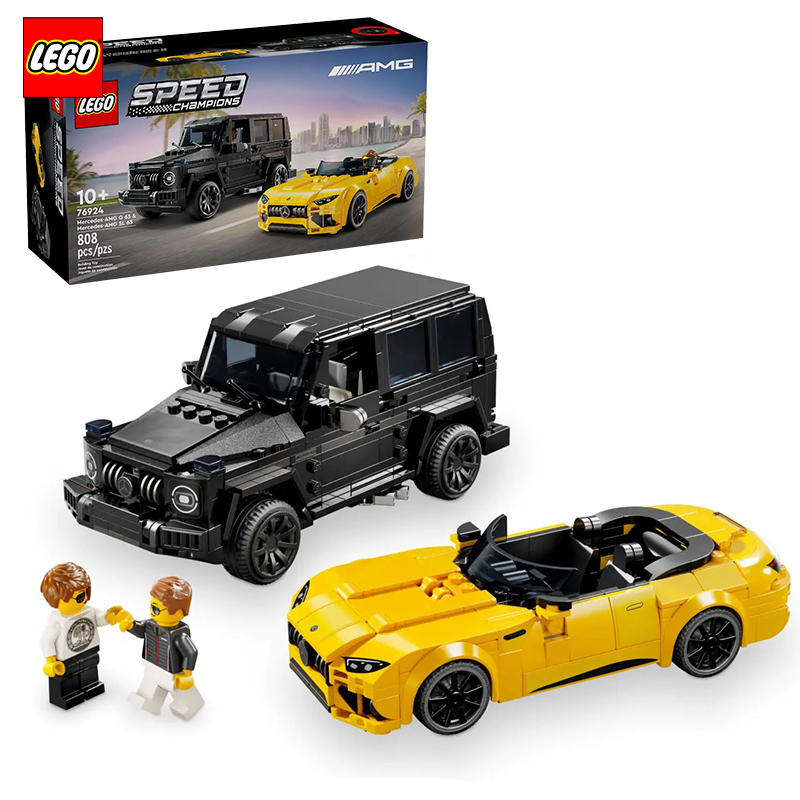 Lego 76924 Super Racing Car G63 and Sl63 Boys' Educational Building Blocks Assembly Gift Toy