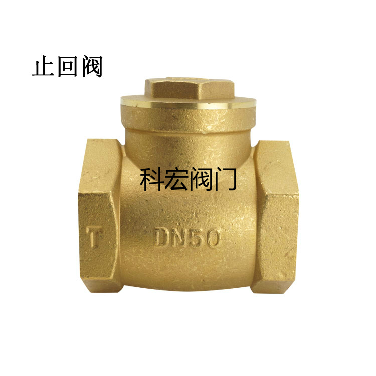 Brass check valve horizontal double internal wire stop backstop valve DN32DN40DN50DN65DN80DN100