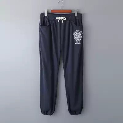 Foreign trade large size women's original tail single new fat sister fat mm spring and winter clothes plus velvet pants sports pants pipe pants